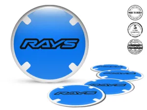 Rays Adesivi Resina Bombata Logo Ruota Auto